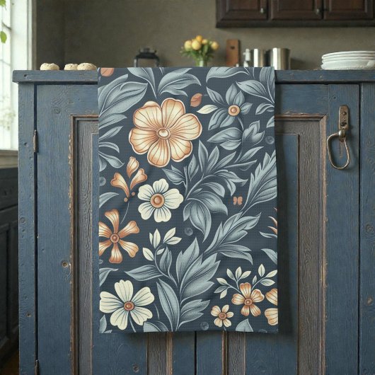 William Morris geïnspireerd botanisch stijlpatroon Theedoek