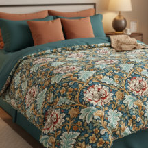 William Morris geïnspireerd patroon bloem