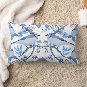 William Morris geïnspireerde Bluejay Botanische Pe Kussen