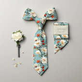 William Morris-geïnspireerde Cherry Blossom Bloeme Stropdas
