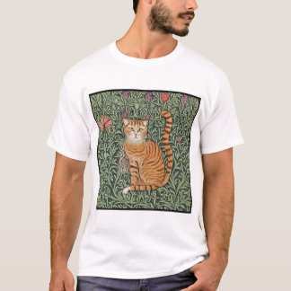 William Morris Geïnspireerde kat 1 T-shirt