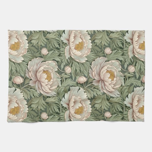 William Morris geïnspireerde keukenhanddoeken (Horizontaal)