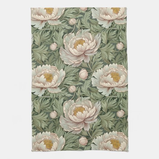 William Morris geïnspireerde keukenhanddoeken (Verticaal)