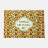 William Morris Gepersonaliseerd Autumn Sunflowers  Deurmat (Voorkant)