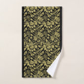 William Morris Gold et Black Floral (Serviette à main)