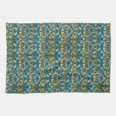 William Morris Gold Green Blue Theedoek (Horizontaal)