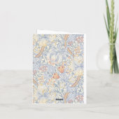 William Morris Gold Lily Folded Note Card (Dos)