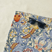 William Morris Gold Lily Victorian Wallpaper Strandlaken (In situ)