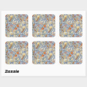 William Morris Gold Lily Victorian Wallpaper Vierkante Sticker (Vel)