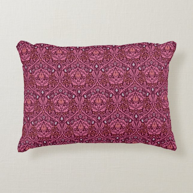 William Morris Golden Bough in Plum Accent Kussen (Voorkant)