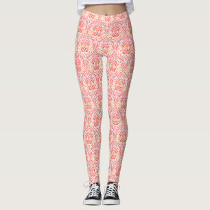 William Morris Golden Bough Red Fleece Deken Leggings