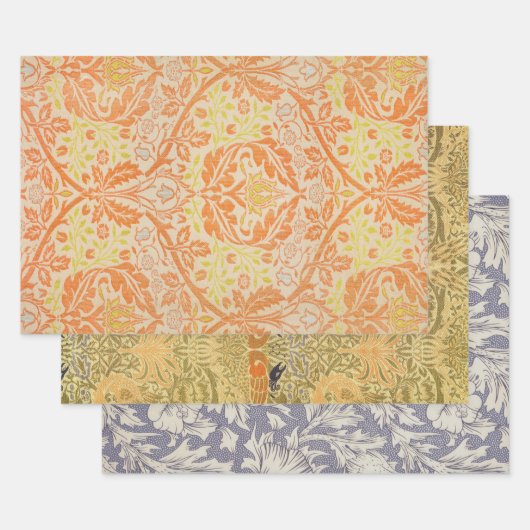 William Morris Golden Bough Tapestry Pattern Inpakpapier Vel (Set)