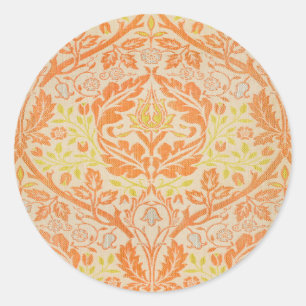 William Morris Golden Bough Tapestry Pattern Ronde Sticker
