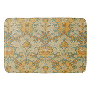 William Morris Golden Floral Design Badmat