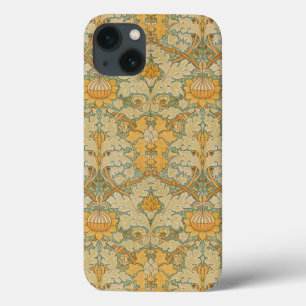 William Morris Golden Floral Design iPhone 13 Hoesje