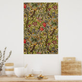 William Morris  Golden Lilly Floral Design Poster (Keuken)