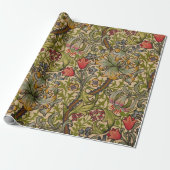 William Morris Golden Lily Antiek Cadeaupapier (Uitgerold)