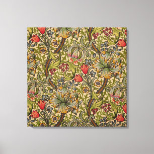 William Morris Golden Lily Antiek Canvas Afdruk