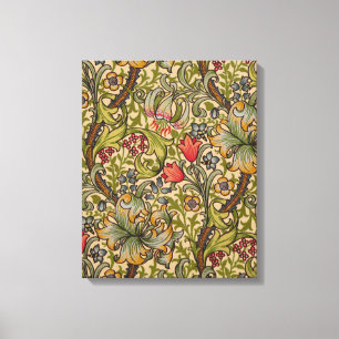 William Morris Golden Lily Antiek Canvas Afdruk