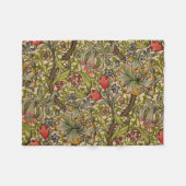 William Morris Golden Lily Antiek Fleece Deken (Voorkant (Horizontaal))