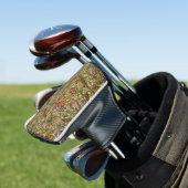 William Morris Golden Lily Antiek Golfheadcover (Insitu)
