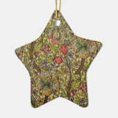 William Morris Golden Lily Antiek Keramisch Ornament (Links)