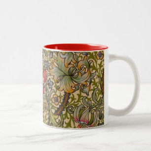 William Morris Golden Lily Antiek Tweekleurige Koffiemok