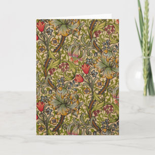 William Morris Golden Lily Antieke Bloempatroon Kaart
