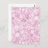 William Morris Golden Lily Bloemen Patroon Briefkaart (Voorkant / Achterkant)