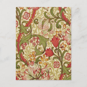 William Morris Golden Lily Bloemen Patroon Briefkaart