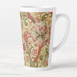William Morris Golden Lily Bloemen Patroon Latte Mok