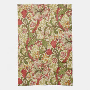 William Morris Golden Lily Bloemen Patroon Theedoek
