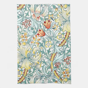 William Morris Golden Lily Bloemen Patroon Theedoek