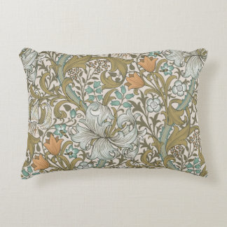 William Morris Golden Lily Blue Gold Classic Accent Kussen