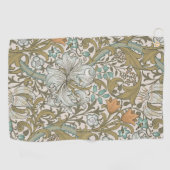 William Morris Golden Lily Blue Gold Classic Golfhanddoek (Horizontaal)