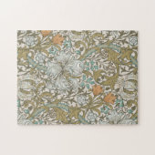 William Morris Golden Lily Blue Gold Classic Legpuzzel (Horizontaal)