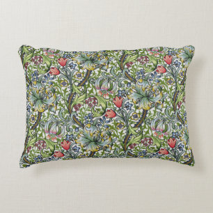 William Morris Golden Lily Floral Chintz Accent Kussen