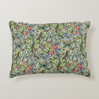 William Morris Golden Lily Floral Chintz Accent Kussen