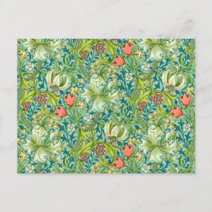 William Morris Golden Lily Floral Design Briefkaart
