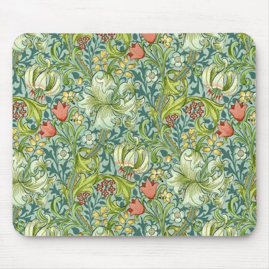 William Morris Golden Lily  Floral Design Muismat (Voorkant)