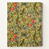 William Morris Golden Lily Floral Design Notitieboek (Achterkant)