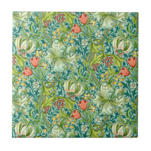 William Morris Golden Lily  Floral Design Tegeltje