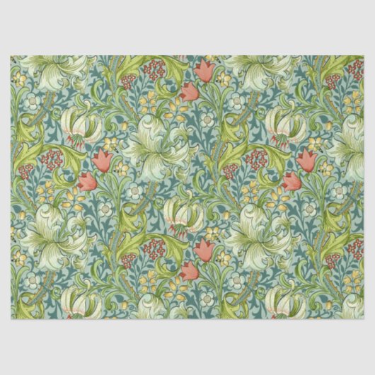 William Morris Golden Lily  Floral Design Tissuepapier (Voorkant)