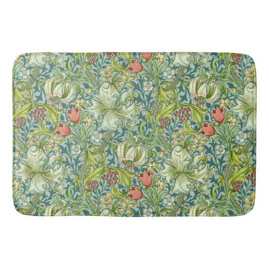William Morris Golden Lily  Pattern Badmat (Voorkant)