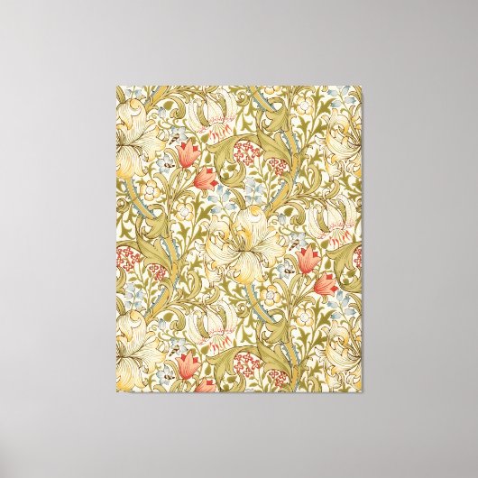 William Morris Golden Lily  Pattern Canvas Afdruk (Voorkant)