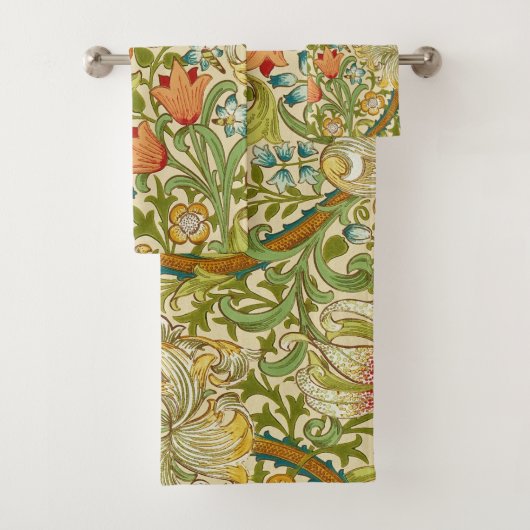 William Morris Golden Lily  Pre-Raphaelite Bad Handdoek (Insitu)