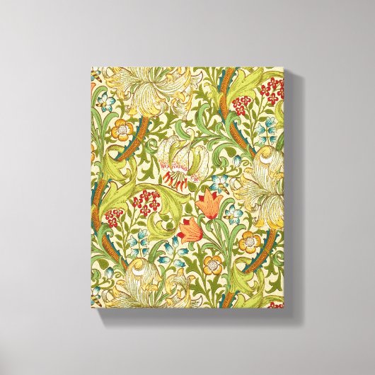 William Morris Golden Lily Pre-Raphaelite Canvas Afdruk (Voorkant)