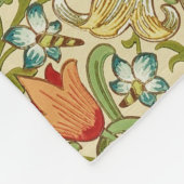 William Morris Golden Lily  Pre-Raphaelite Fleece Deken (Hoek)