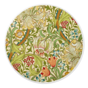 William Morris Golden Lily  Pre-Raphaelite Keramische Knop