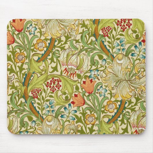 William Morris Golden Lily Pre-Raphaelite Muismat (Voorkant)